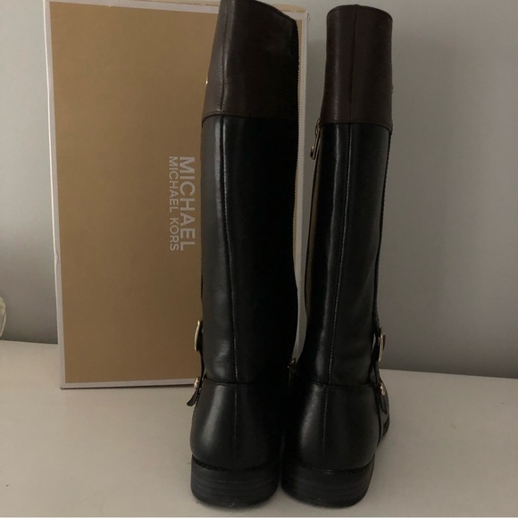 Size 1 Michael Kors Boots girls designer shoes black - Picture 6 of 7